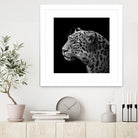 Leopard in black and white by Lukas Holas on GIANT ART - black photo manipulation