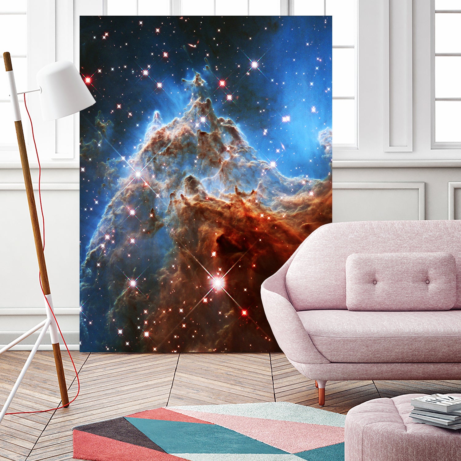 Monkey Head Nebula by Ed Trickett on GIANT ART - blue photo manipulation