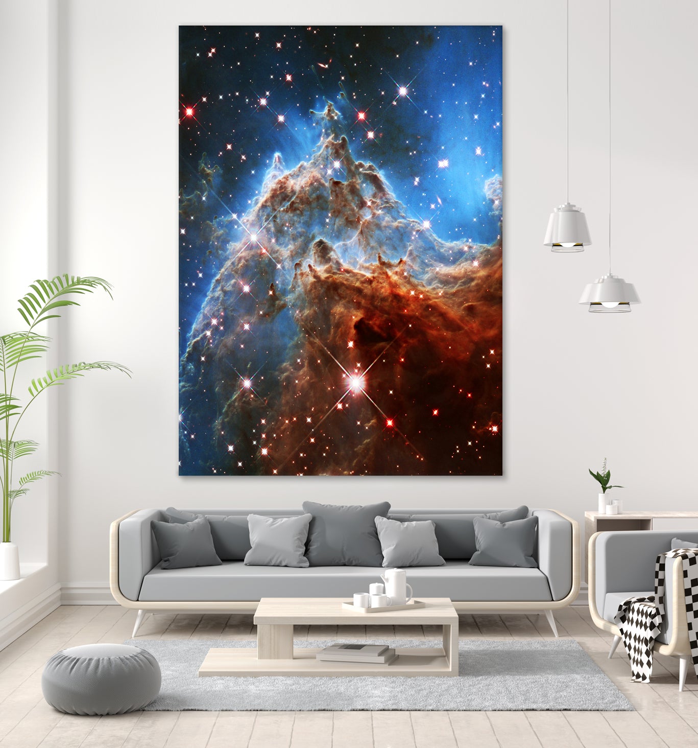 Monkey Head Nebula by Ed Trickett on GIANT ART - blue photo manipulation