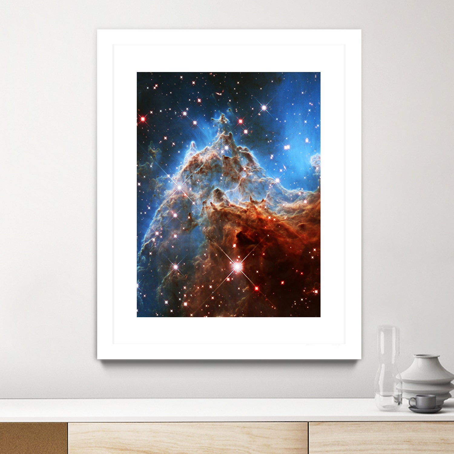 Monkey Head Nebula by Ed Trickett on GIANT ART - blue photo manipulation