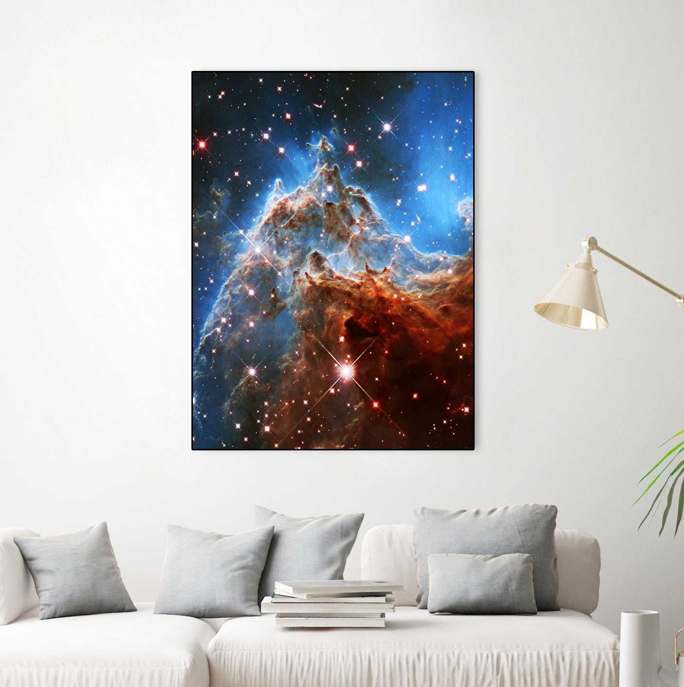 Monkey Head Nebula by Ed Trickett on GIANT ART - blue photo manipulation