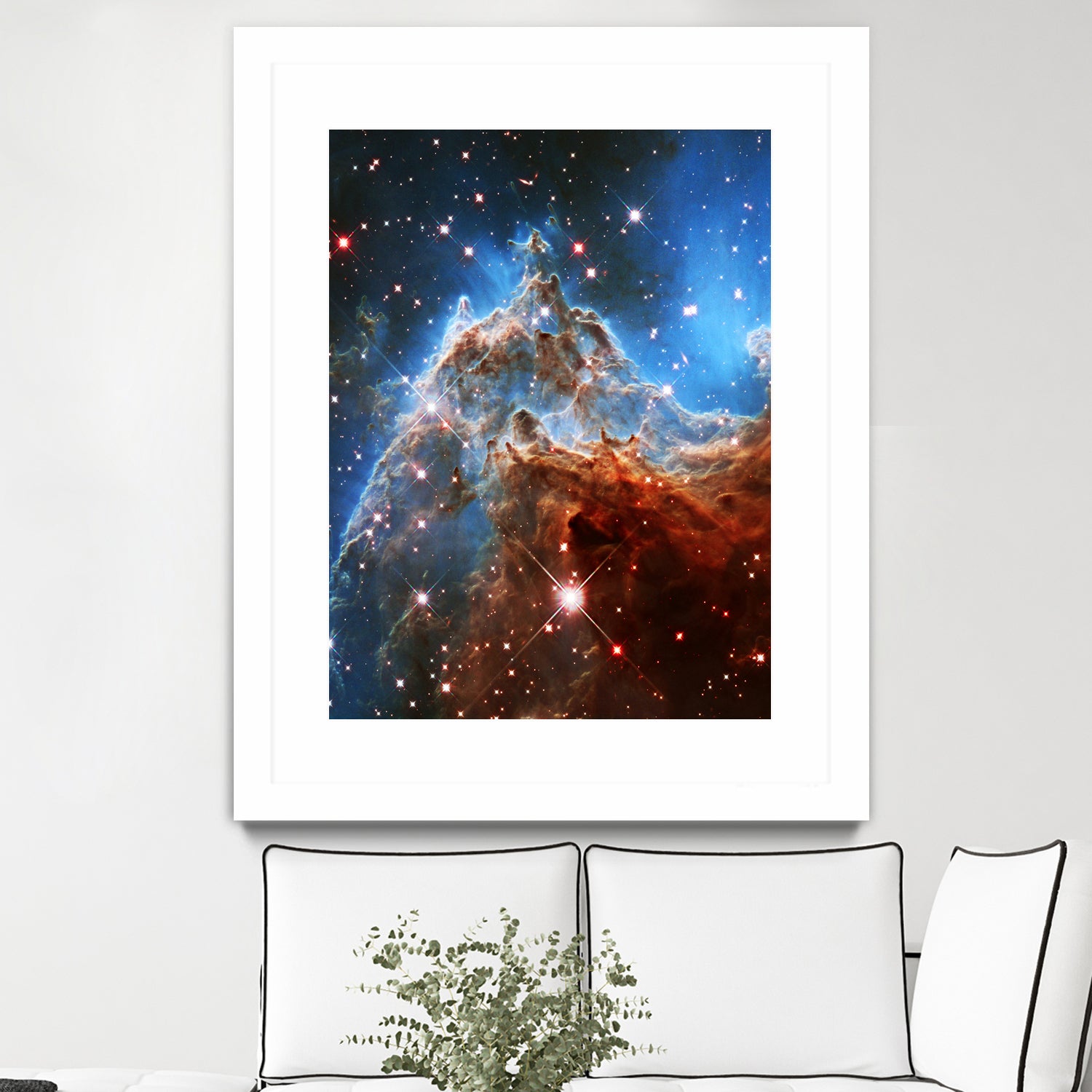 Monkey Head Nebula by Ed Trickett on GIANT ART - blue photo manipulation