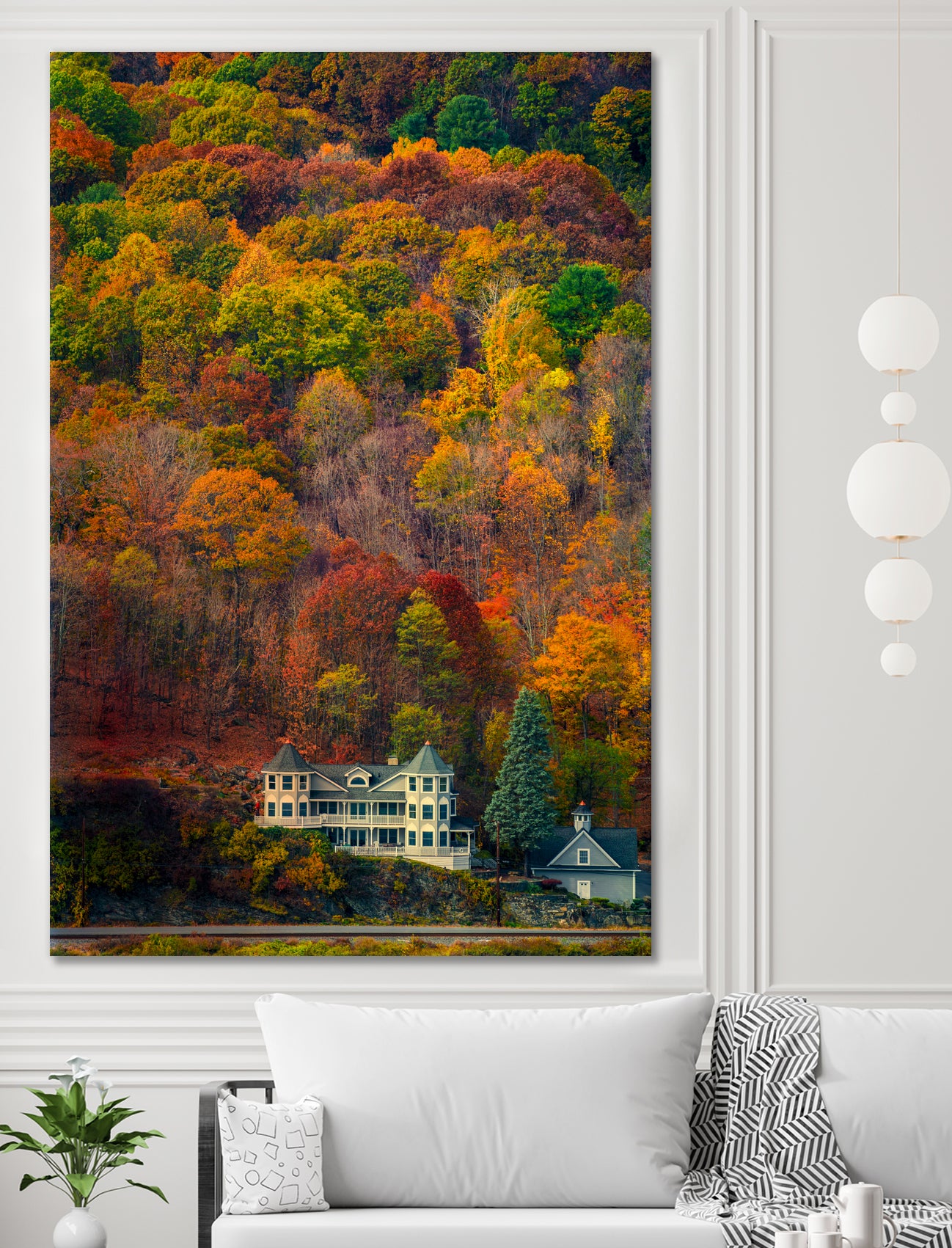 Highland House by Chris Lord on GIANT ART - orange digital painting