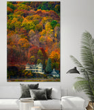 Highland House by Chris Lord on GIANT ART - orange digital painting