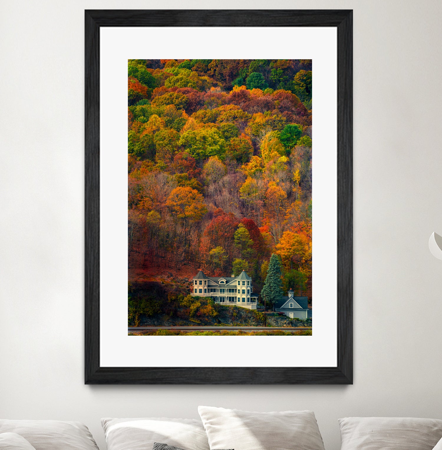 Highland House by Chris Lord on GIANT ART - orange digital painting