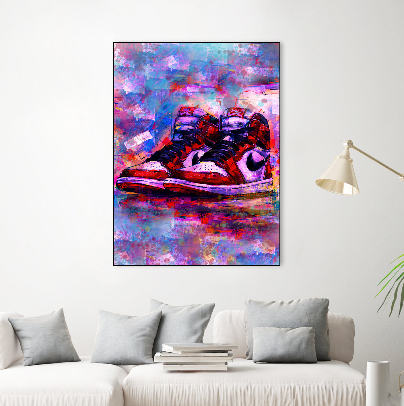 Sneakers Air Jordan by Septiyan Nugroho on GIANT ART - white digital painting