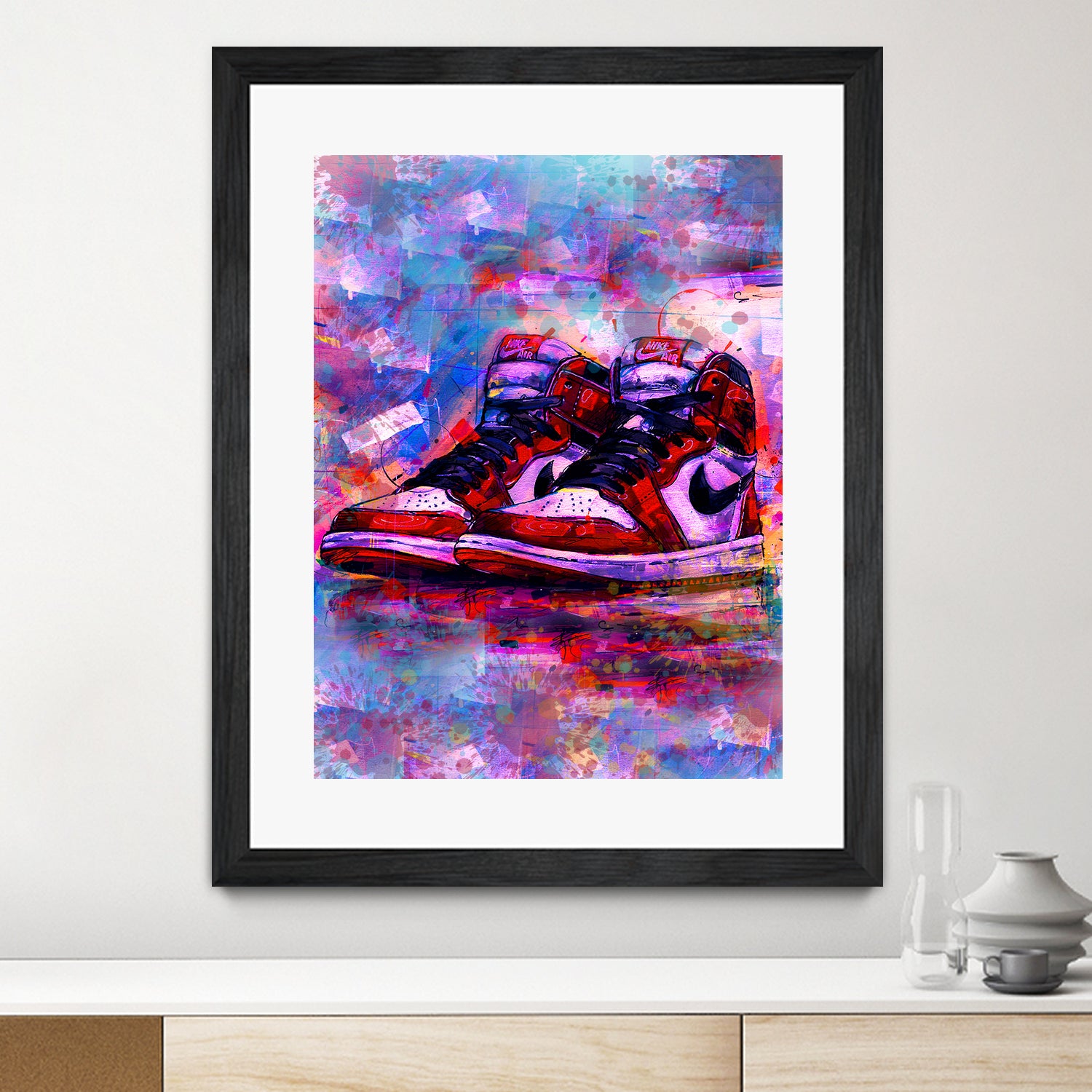 Sneakers Air Jordan by Septiyan Nugroho on GIANT ART - white digital painting