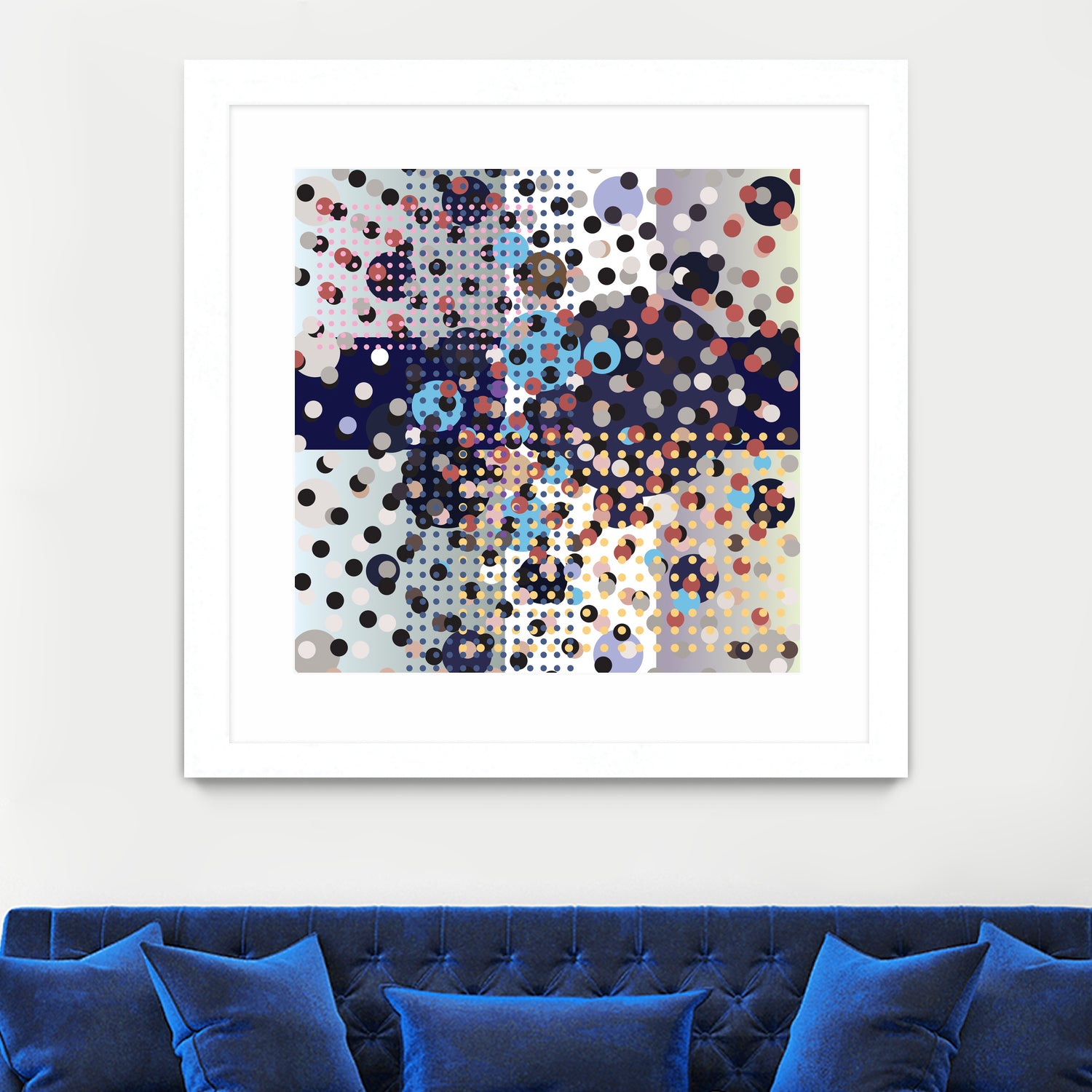 Polka Dot Composition by Anna Khokhlova on GIANT ART - gray digital drawing