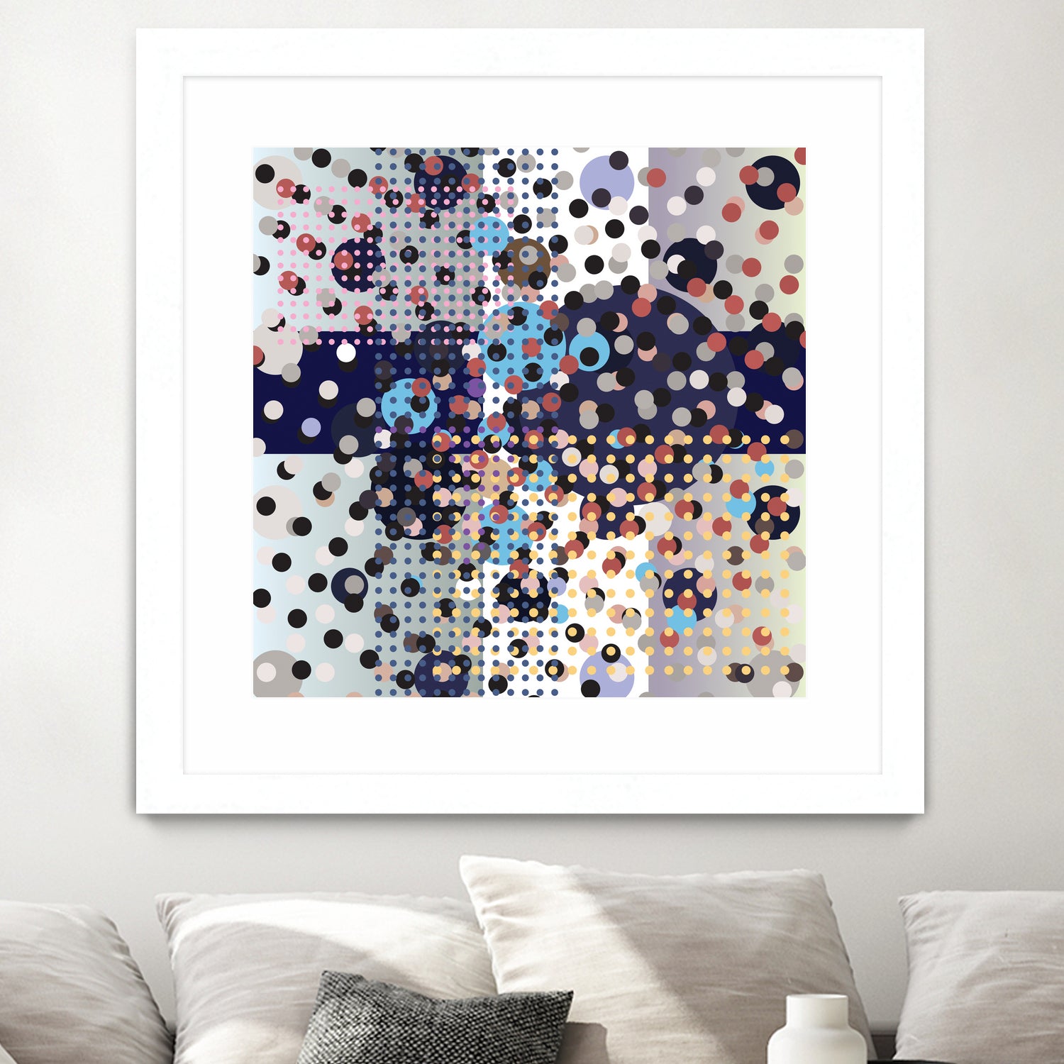 Polka Dot Composition by Anna Khokhlova on GIANT ART - gray digital drawing