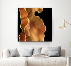 Orange Gold Agate Texture 03 by Isabel Muñoz on GIANT ART - orange digital painting