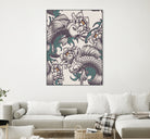 Koi Fish Japan Illustrations by Edo Agus Setiawan on GIANT ART - white digital painting