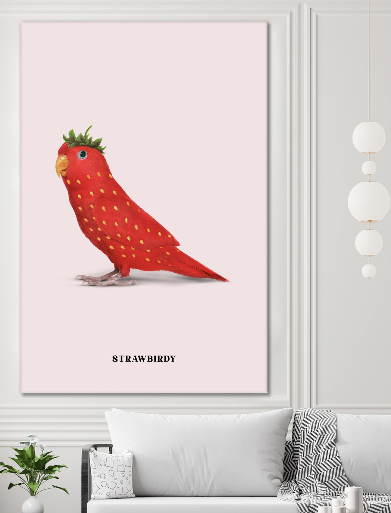 Strawbirdy by Jonas Loose on GIANT ART - red photo manipulation