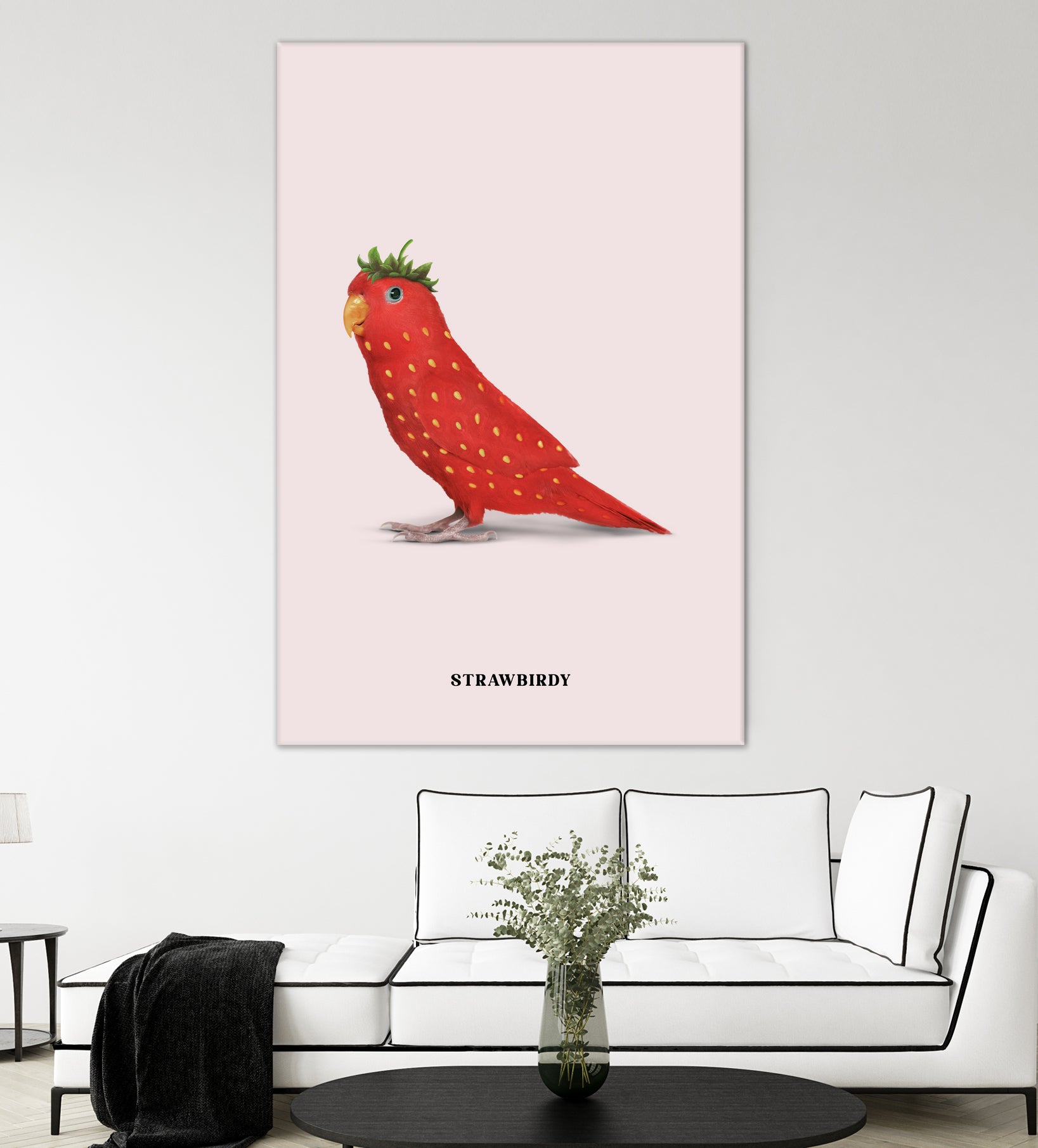 Strawbirdy by Jonas Loose on GIANT ART - red photo manipulation