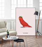 Strawbirdy by Jonas Loose on GIANT ART - red photo manipulation