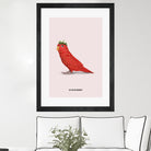 Strawbirdy by Jonas Loose on GIANT ART - red photo manipulation