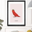 Strawbirdy by Jonas Loose on GIANT ART - red photo manipulation