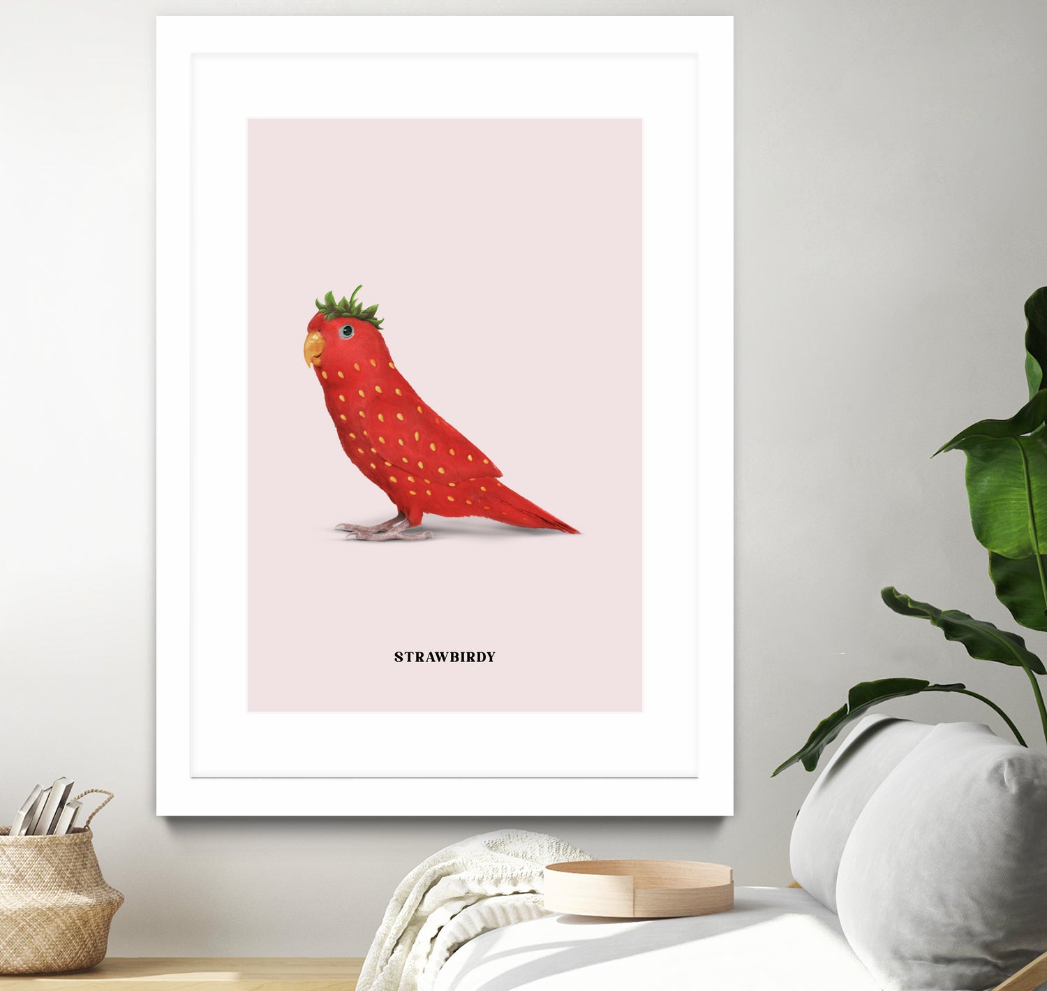 Strawbirdy by Jonas Loose on GIANT ART - red photo manipulation