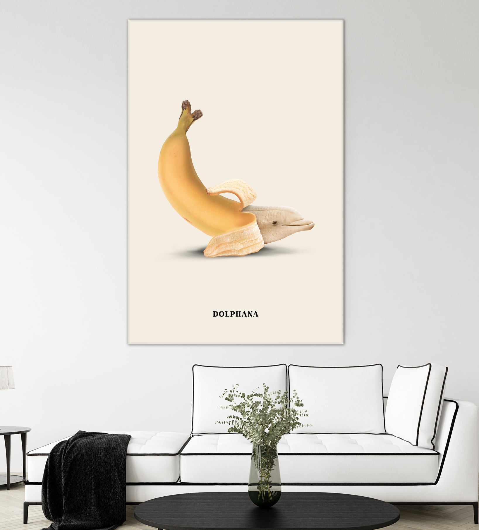 Dolphana by Jonas Loose on GIANT ART - yellow photo manipulation