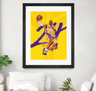 Kobe "Black Mamba" Bryant by Zildjian Magante on GIANT ART - yellow typography