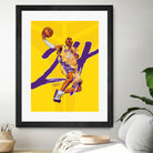 Kobe "Black Mamba" Bryant by Zildjian Magante on GIANT ART - yellow typography