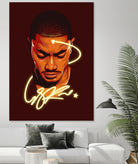 Derrick "Windy City Assassin" Rose by Zildjian Magante on GIANT ART - red digital drawing