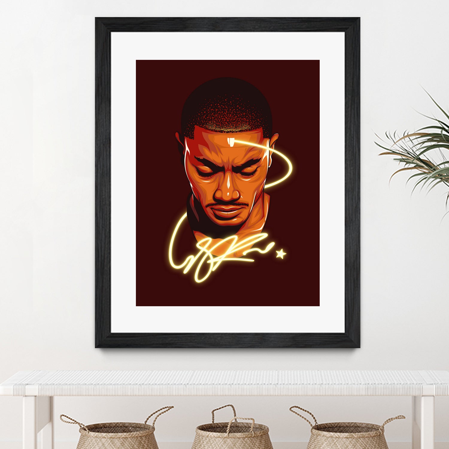 Derrick "Windy City Assassin" Rose by Zildjian Magante on GIANT ART - red digital drawing