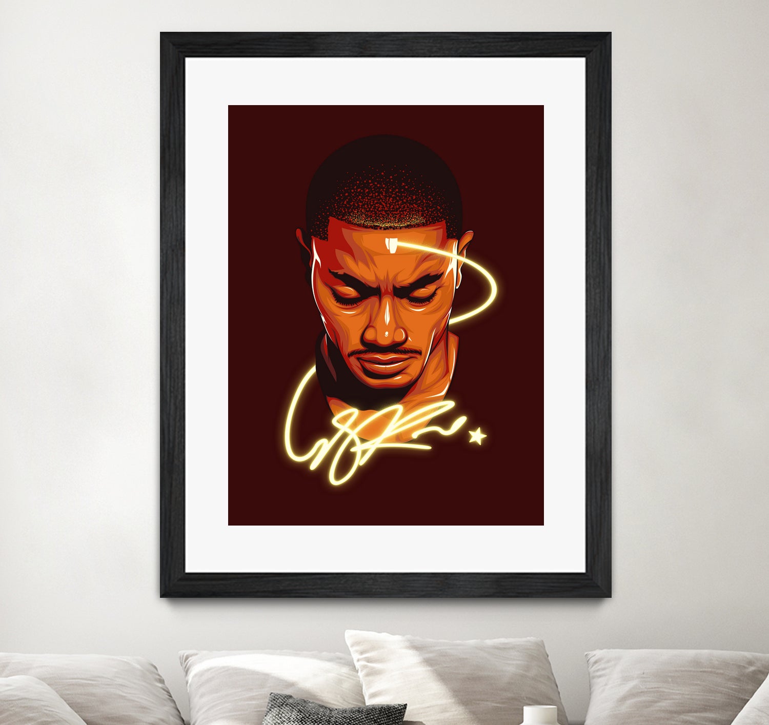 Derrick "Windy City Assassin" Rose by Zildjian Magante on GIANT ART - red digital drawing