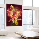 Michael "Air Jordan" Jordan by Zildjian Magante on GIANT ART - red digital drawing