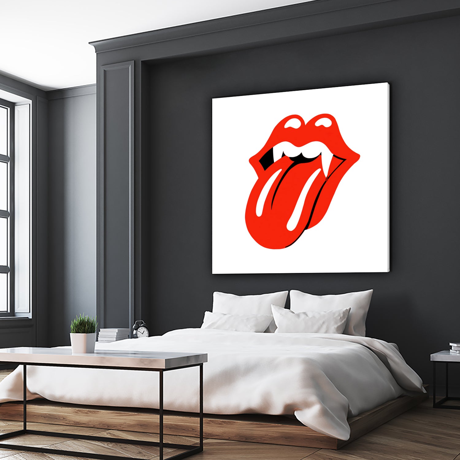 Rolling Stones vampire edition by Bekir Ceylan on GIANT ART - red digital painting