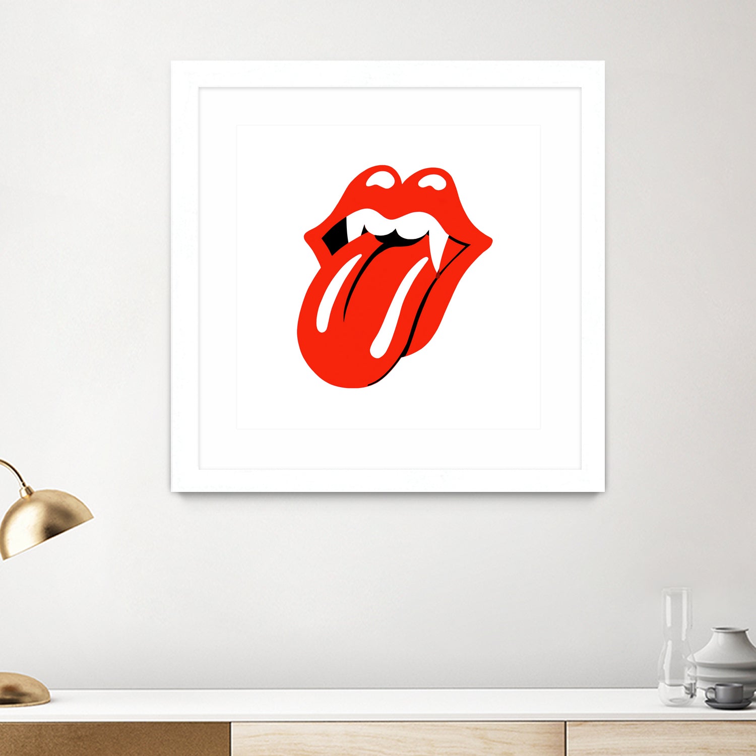 Rolling Stones vampire edition by Bekir Ceylan on GIANT ART - red digital painting