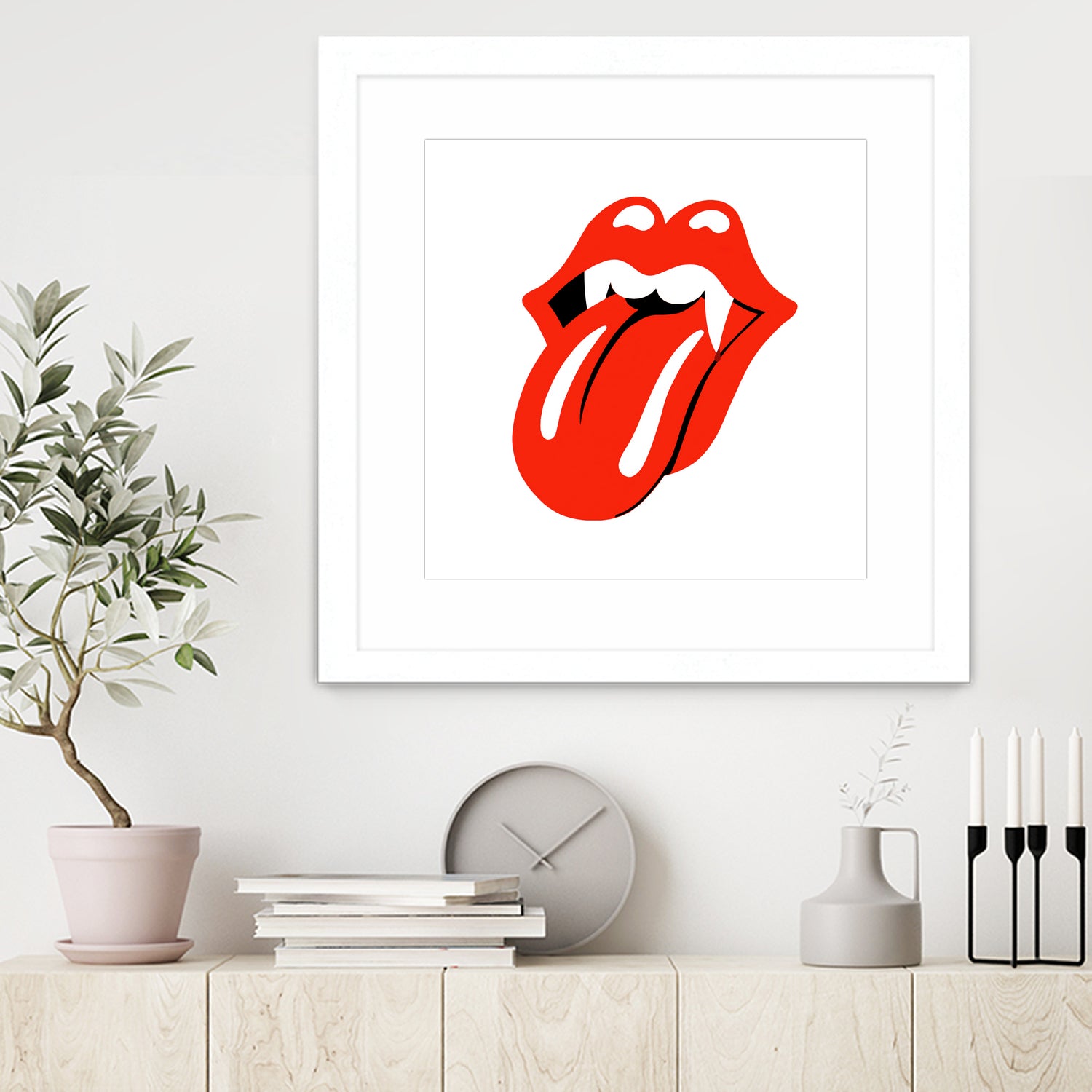 Rolling Stones vampire edition by Bekir Ceylan on GIANT ART - red digital painting