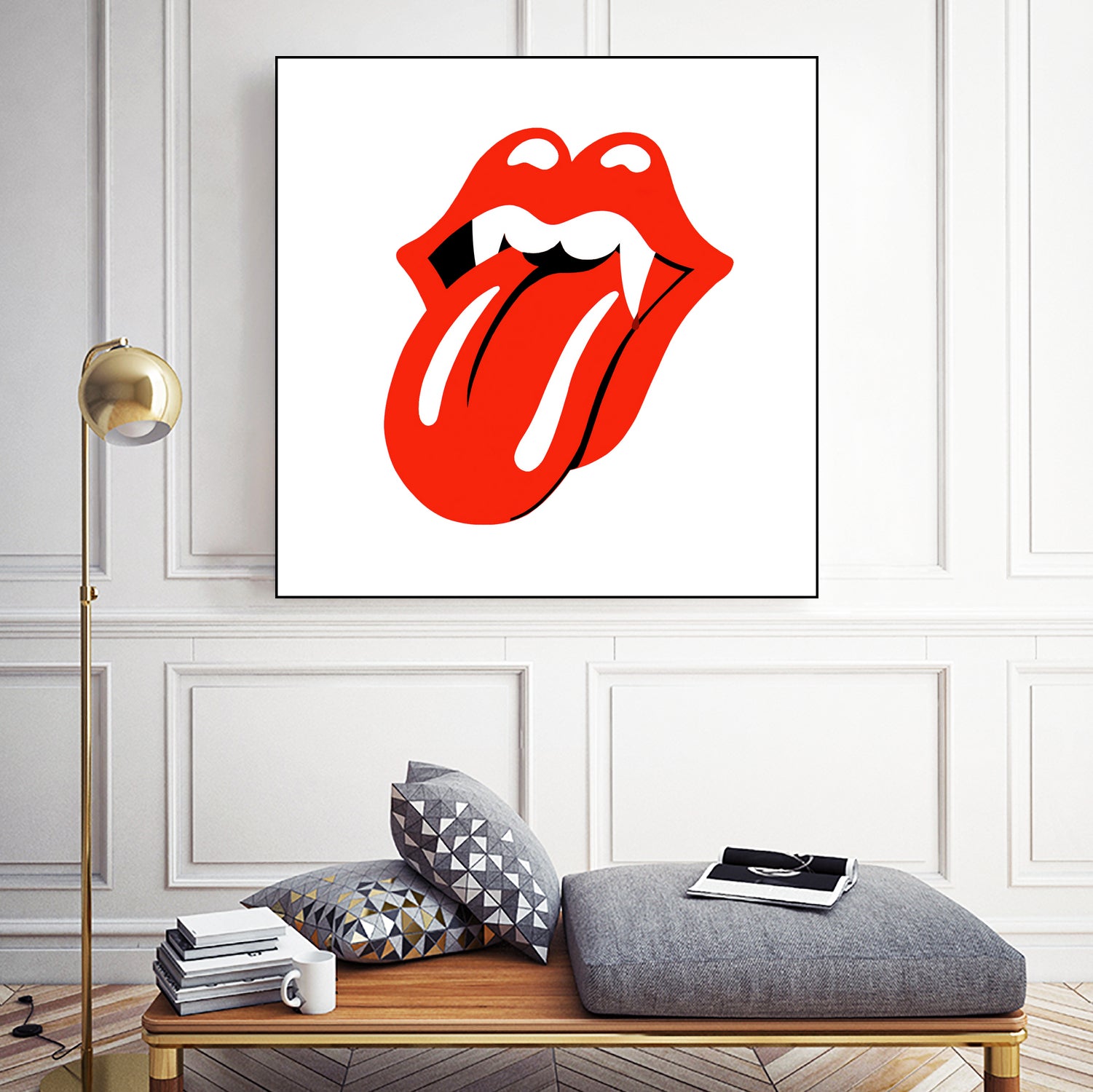 Rolling Stones vampire edition by Bekir Ceylan on GIANT ART - red digital painting