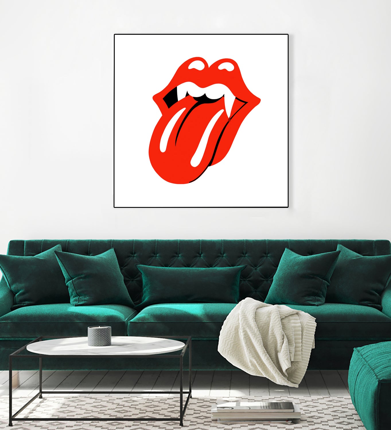 Rolling Stones vampire edition by Bekir Ceylan on GIANT ART - red digital painting