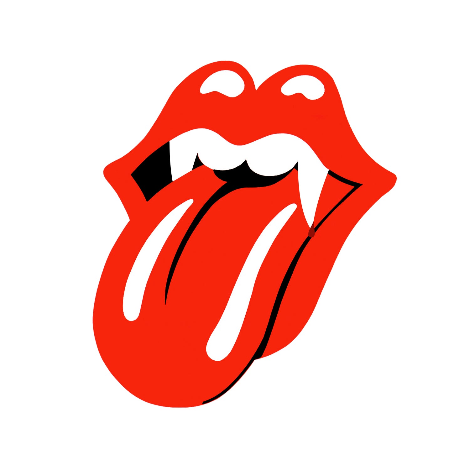 Rolling Stones vampire edition by Bekir Ceylan on GIANT ART - red digital painting