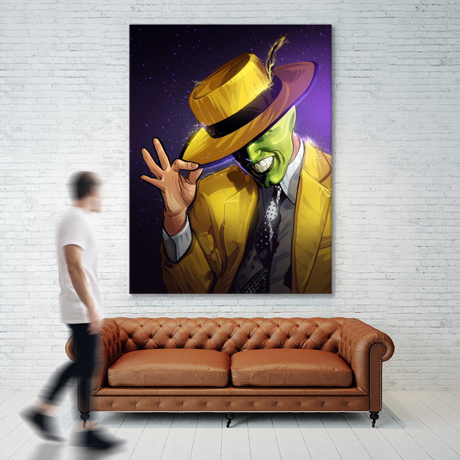 The Mask by Nikita Abakumov on GIANT ART - yellow digital painting