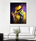 The Mask by Nikita Abakumov on GIANT ART - yellow digital painting