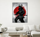 Samurai by Nikita Abakumov on GIANT ART - red digital painting