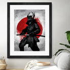 Samurai by Nikita Abakumov on GIANT ART - red digital painting