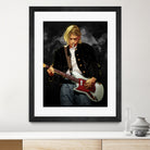 Kurt Cobain Nirvana by Nikita Abakumov on GIANT ART - black digital painting