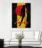 Kill Bill Silhouette by Nikita Abakumov on GIANT ART - yellow digital painting