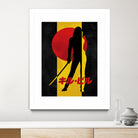 Kill Bill Silhouette by Nikita Abakumov on GIANT ART - yellow digital painting