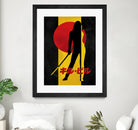 Kill Bill Silhouette by Nikita Abakumov on GIANT ART - yellow digital painting