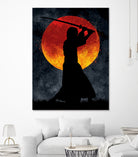 Sun Samurai Black by Nikita Abakumov on GIANT ART - black digital painting