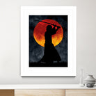 Sun Samurai Black by Nikita Abakumov on GIANT ART - black digital painting