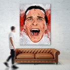 American Psycho Scream by Nikita Abakumov on GIANT ART - red digital painting