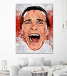 American Psycho Scream by Nikita Abakumov on GIANT ART - red digital painting