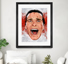 American Psycho Scream by Nikita Abakumov on GIANT ART - red digital painting