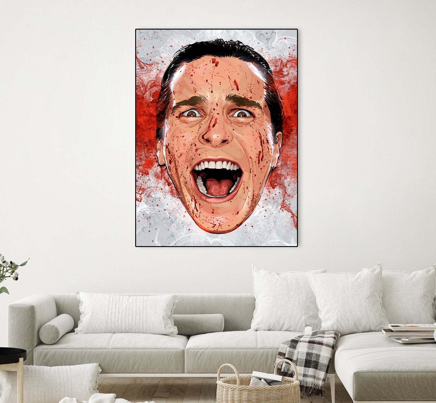 American Psycho Scream by Nikita Abakumov on GIANT ART - red digital painting