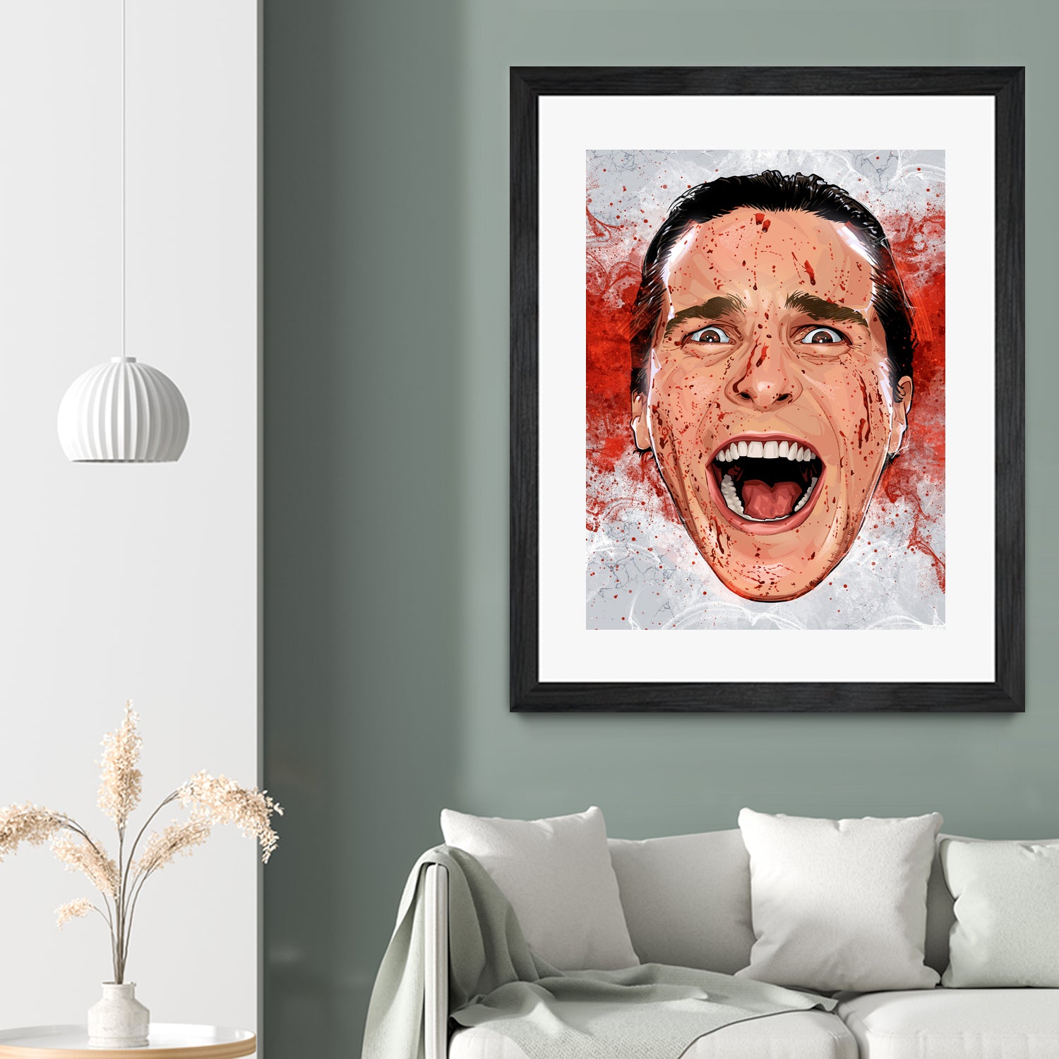 American Psycho Scream by Nikita Abakumov on GIANT ART - red digital painting