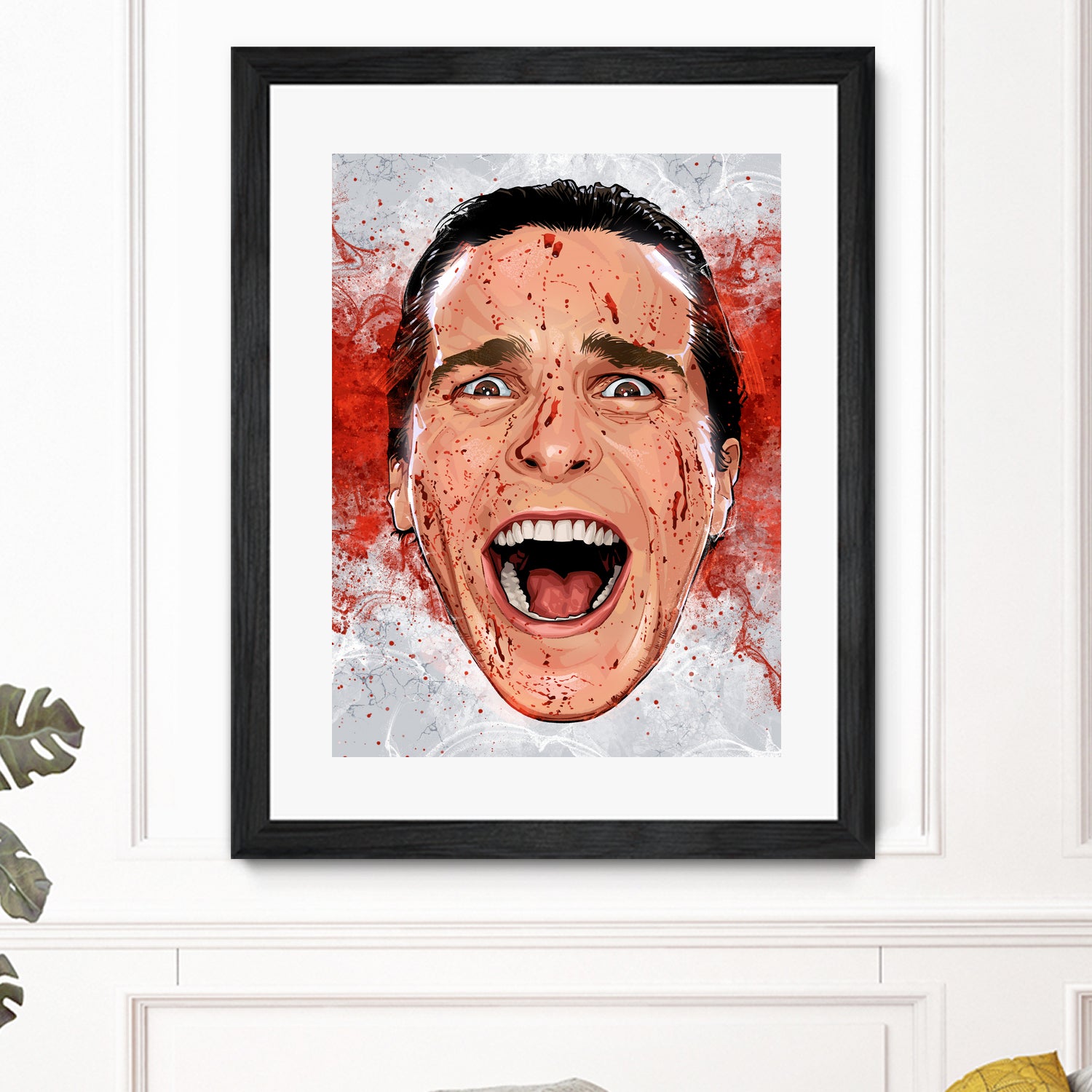 American Psycho Scream by Nikita Abakumov on GIANT ART - red digital painting